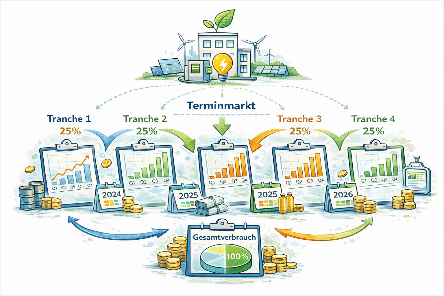 Tranchenbeschaffung im Energieeinkauf