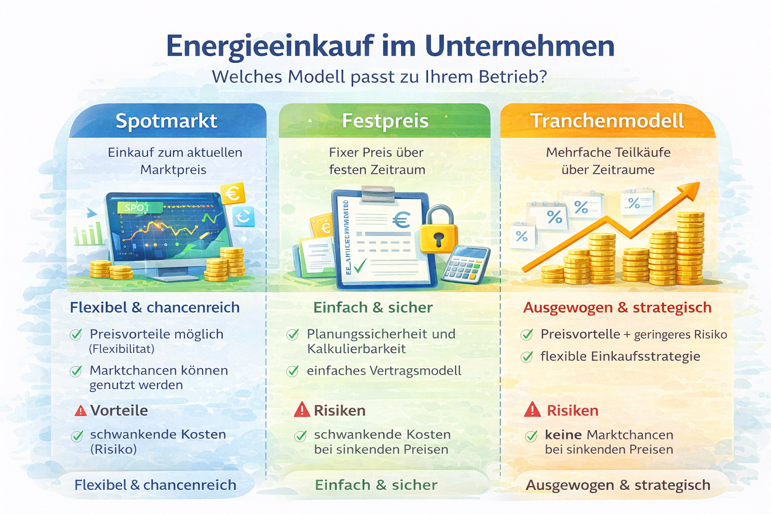 Energieeinkauf im Unternehmen: Spot, Festpreis oder Strategie?