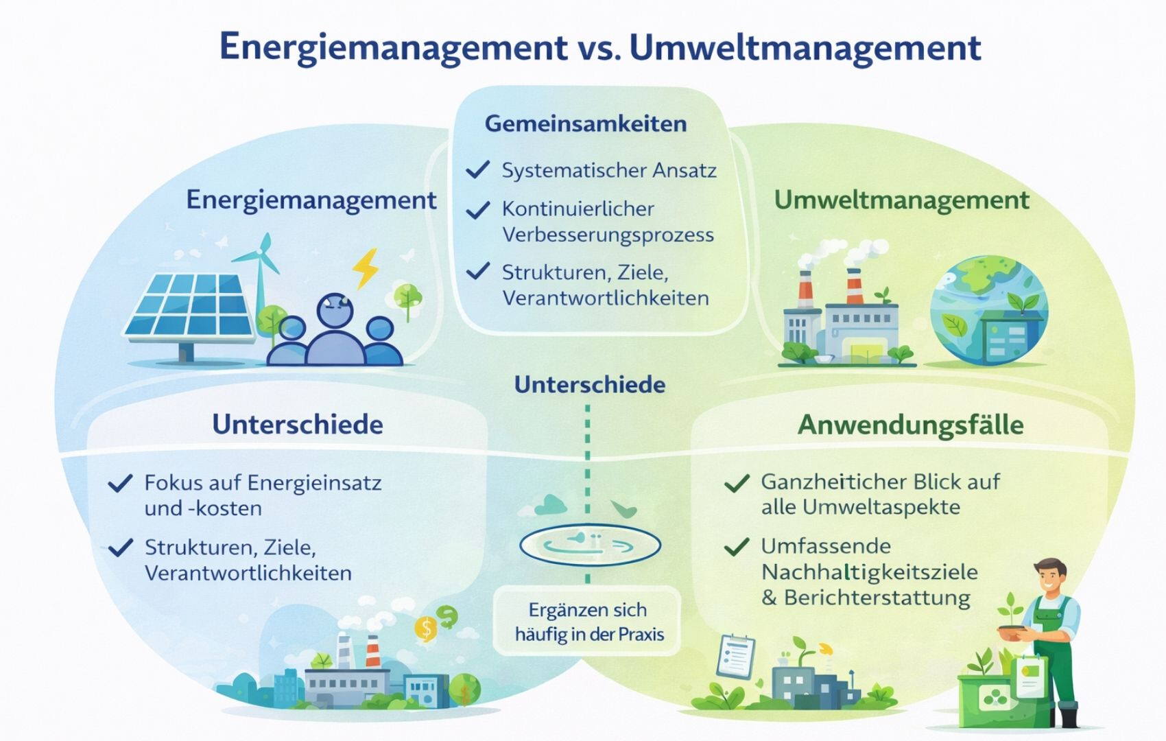 Energiemanagement vs. Umweltmanagement